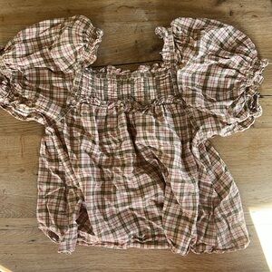 Doen plaid top